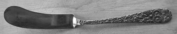 Floral (Silverplate, 1884) Flat Handle Master Butter Knife