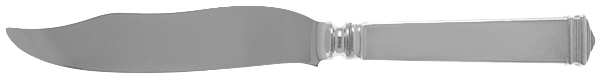 Hampton (Sterling, 1934, No Monograms) Individual Fish Knife with Stainless Blade