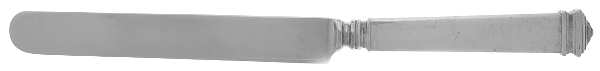 Hampton (Sterling, 1934, No Monograms) Blunt Hollow Handle Knife W/Bolster