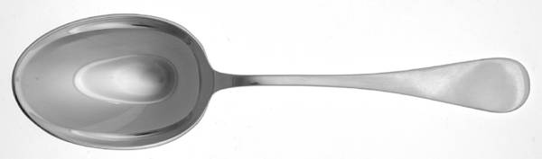 King William-Antique (Sterling, 1870) Vegetable Serving Spoon (Solid)