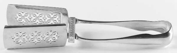 King William-Antique (Sterling, 1870) Solid Yoked Asparagus Tongs