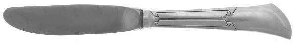 Linenfold (Sterling, 1956) Modern Hollow Butter Spreader (Stainless)