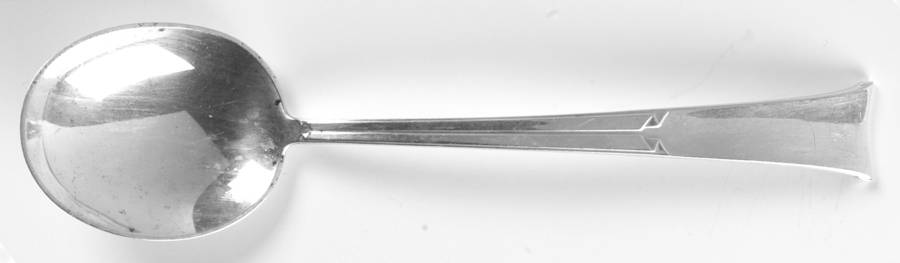 Linenfold (Sterling, 1956) Round Bowl Soup Spoon (Cream Soup)