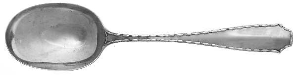 Marquise (Sterling, 1902, No Monograms) Vegetable Serving Spoon (Solid)
