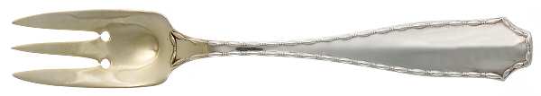 Marquise (Sterling, 1902, No Monograms) 3-Tine Salad Fork