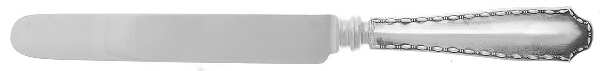 Marquise (Sterling, 1902, No Monograms) Blunt Hollow Knife with Bolster
