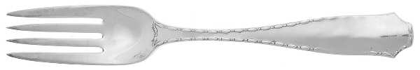 Marquise (Sterling, 1902, No Monograms) Pastry Fork