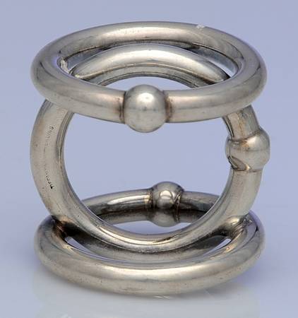 Sterling Hollowware Baby Rattle