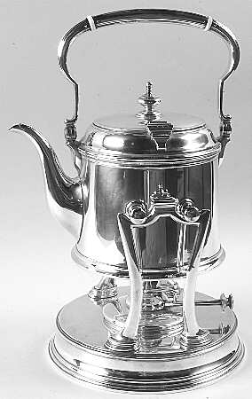 Sterling Hollowware Kettle, Stand & Burner