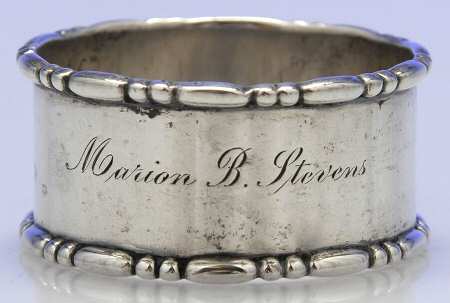 Sterling Hollowware Napkin Ring
