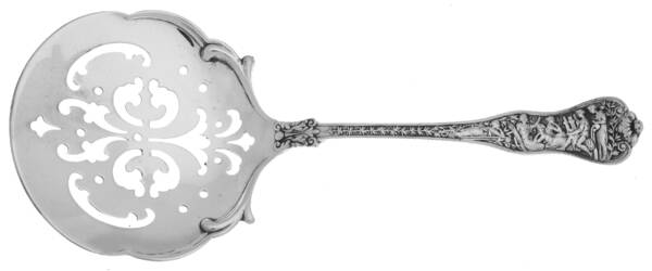 Olympian (Sterling, 1878, No Monograms) Tomato Server, Solid Piece