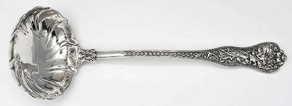Olympian (Sterling, 1878, No Monograms) Solid Oyster Ladle with Fluted Bowl