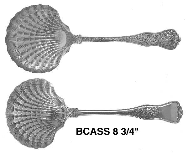 Olympian (Sterling, 1878, No Monograms) Solid Shell Berry/Casserole Spoon
