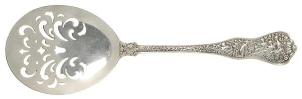Olympian (Sterling, 1878, No Monograms) Solid Pierced Egg Server