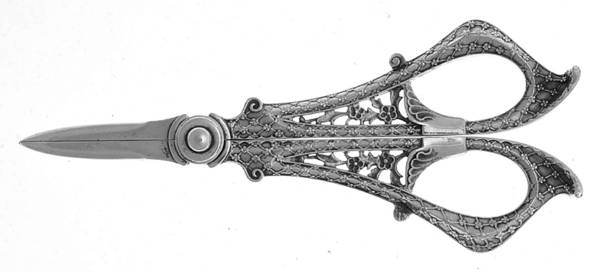 Persian (Sterling, 1872) Grape Shears with Hollow Handle