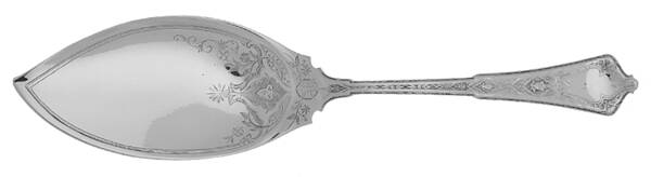 Persian (Sterling, 1872) Large Solid Ice Cream Server, Bright Cut