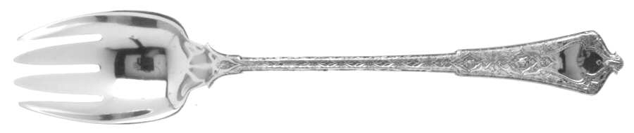Persian (Sterling, 1872) Seafood Serving Fork Solid Piece