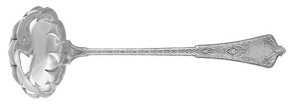 Persian (Sterling, 1872) Solid Soup Ladle with Fluted Bowl