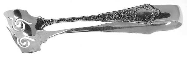 Persian (Sterling, 1872) Solid Individual Asparagus Tongs