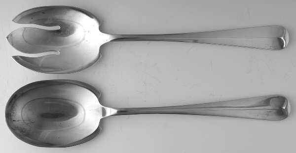 Rat Tail (Sterling, 1958) (2 Pc) Solid Salad Set