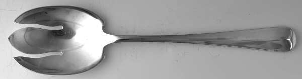 Rat Tail (Sterling, 1958) Solid Salad Serving Fork