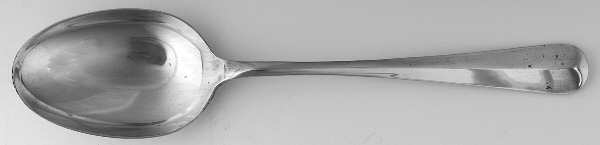 Rat Tail (Sterling, 1958) Oversize Solid Salad Serving Spoon