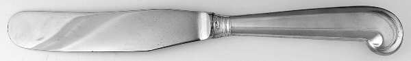 Rat Tail (Sterling, 1958) Hollow Handle Master Butter Knife