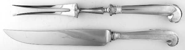 Rat Tail (Sterling, 1958) Small Stainless Blade 2-Piece Steak Carving Set