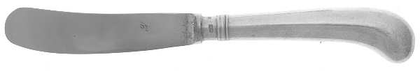 Rat Tail (Sterling, 1958) Butter Spreader Hollow Hdl-Paddle/Stainless Blade
