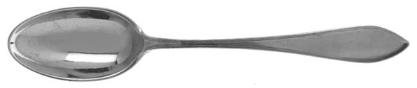 Reeded Edge (Sterling, 1937, No Monograms) Teaspoon