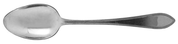 Reeded Edge (Sterling, 1937, No Monograms) Teaspoon