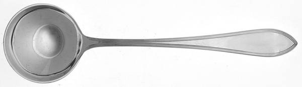 Reeded Edge (Sterling, 1937, No Monograms) Round Bowl Soup Spoon (Bouillon)
