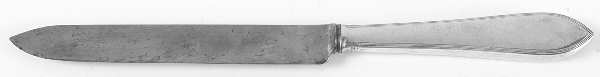 Reeded Edge (Sterling, 1937, No Monograms) Small Steak Carving Knife with Stainless Blade