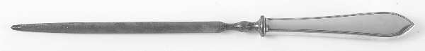 Reeded Edge (Sterling, 1937, No Monograms) Small Steel Rod Sharpener Knife