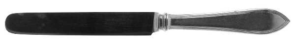 Reeded Edge (Sterling, 1937, No Monograms) Dessert Knife with Stainless Blade