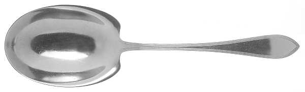 Reeded Edge (Sterling, 1937, No Monograms) Preserve Spoon