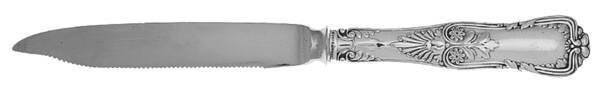 Regent (Silverplate, 1884, No Monograms) Orange Knife with Silverplate Blade