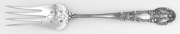 Renaissance (Sterling, 1905) Cold Meat Serving Fork Large Pierce