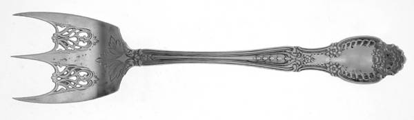 Richelieu (Sterling, 1892, No Monograms) Solid Bread Serving Fork