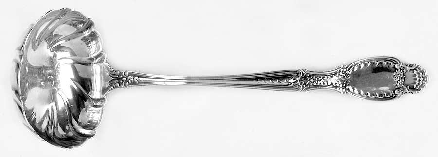 Richelieu (Sterling, 1892, No Monograms) Solid Soup Ladle with Fluted Bowl