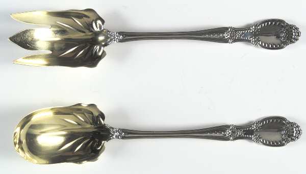 Richelieu (Sterling, 1892, No Monograms) (2 Pc) Solid Salad Set