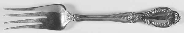 Richelieu (Sterling, 1892, No Monograms) Large Solid Cold Meat Serving Fork