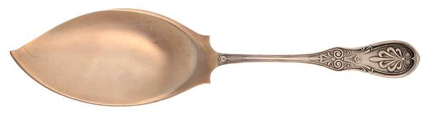 Saratoga (Sterling, 1870, No Monograms) Large Solid Fish Serving Knife