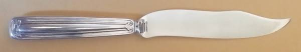 St. Dunstan (Sterling, 1909, No Monograms) Individual Hollow Handle Fish Knife-Sterling Blade