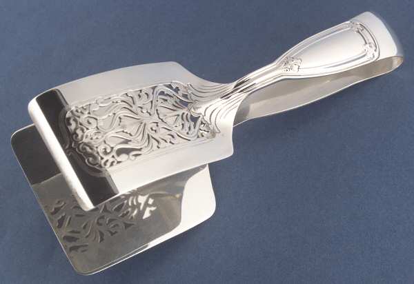 St. Dunstan (Sterling, 1909, No Monograms) Solid Piece Aspragus Tongs