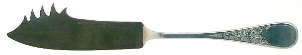 Antique Ivy (Sterling, 1870, No Monograms) Solid Serving Cheese Knife