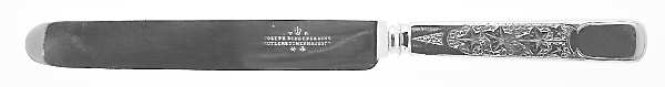 Antique Ivy (Sterling, 1870, No Monograms) Blunt Hollow Knife with Bolster