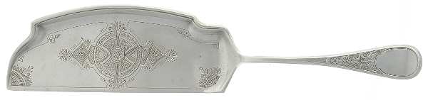 Antique Ivy (Sterling, 1870, No Monograms) Large Bright Cut Crumber Knife