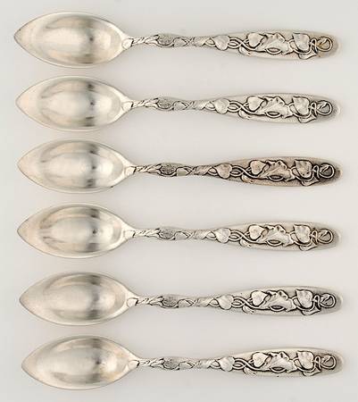 Vine-Multi Motif (Sterling, 1872) (Set of 6) Orange Spoon