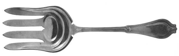 Whittier (Silverplate, 1907) Large Solid Asparagus Serving Fork